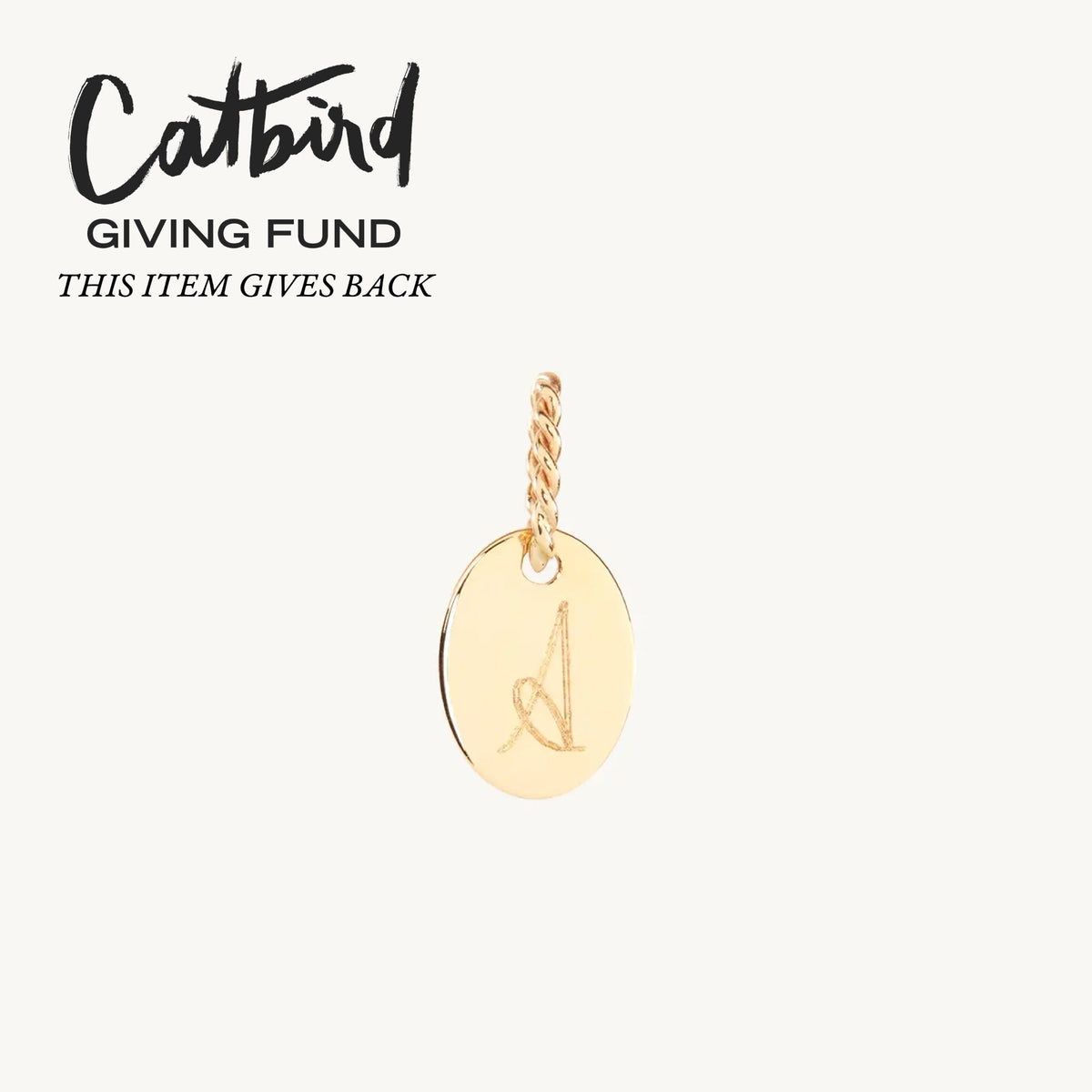 Avaline Baby Gold Letter Charm