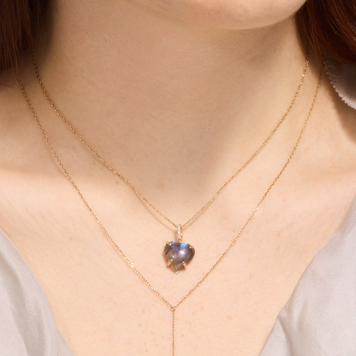 Avaline Afterglow Heart Gold Pendant