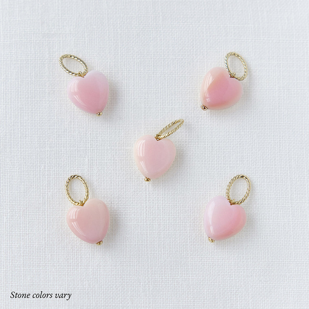 Avaline Catbird Pink Heart Charm