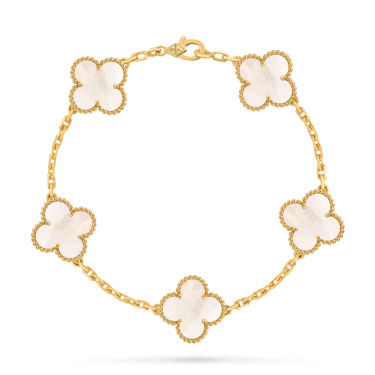 Avaline Alhambra bracelet, White Pearl