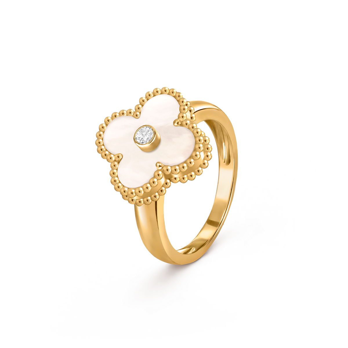 Avaline Alhambra ring, White Pearl