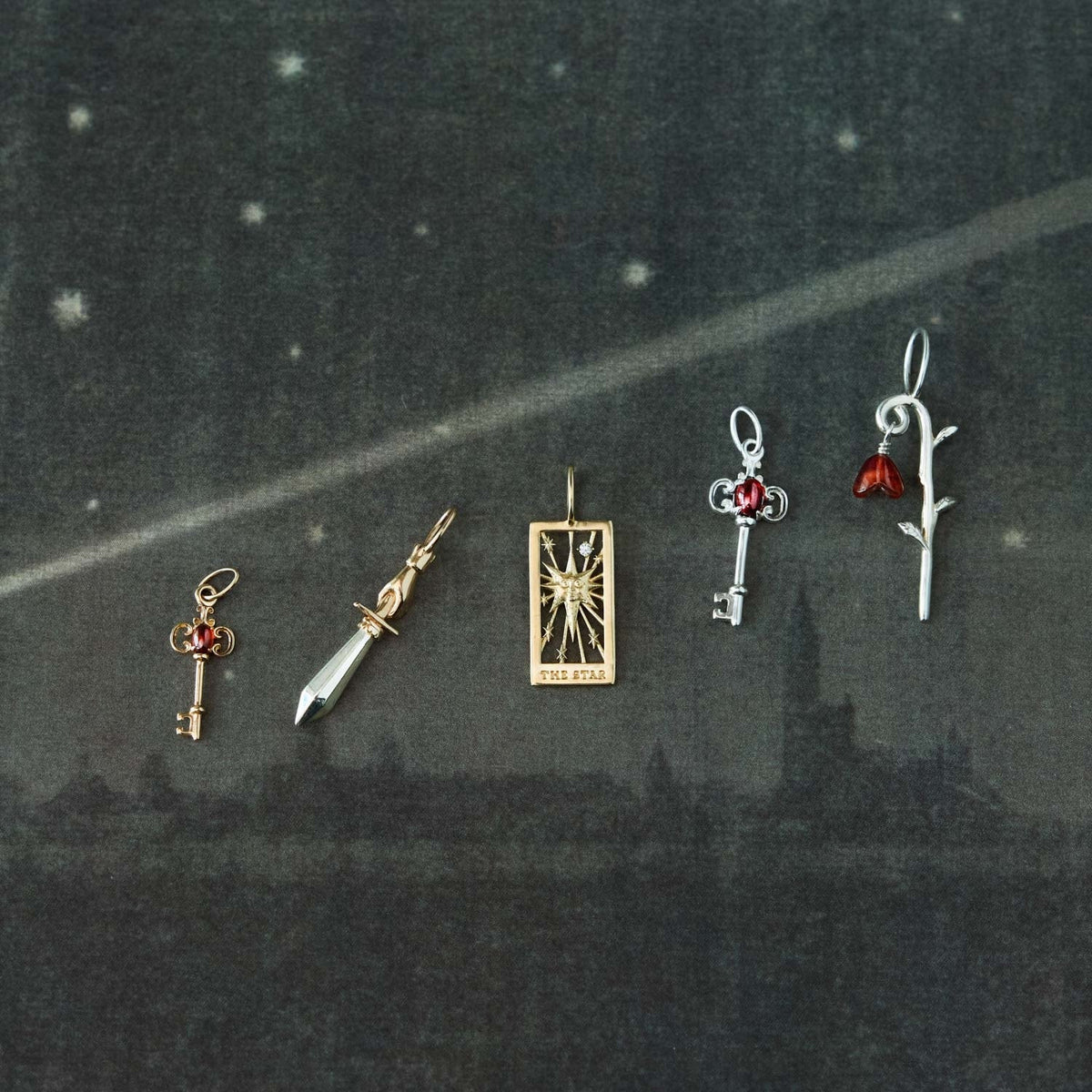 Avaline Hidden Key Gold Charm