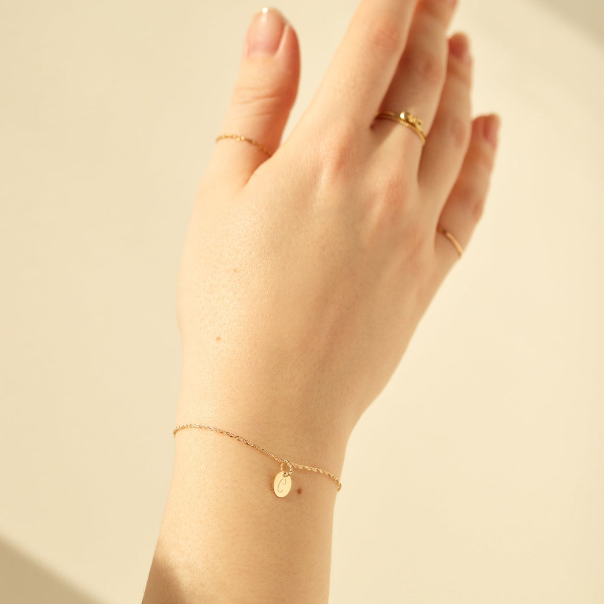 Avaline Baby Gold Letter Charm