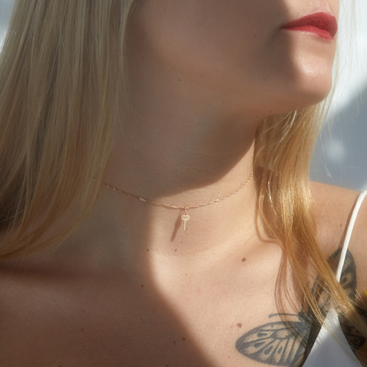 Avaline Tiniest Gold Key Charm