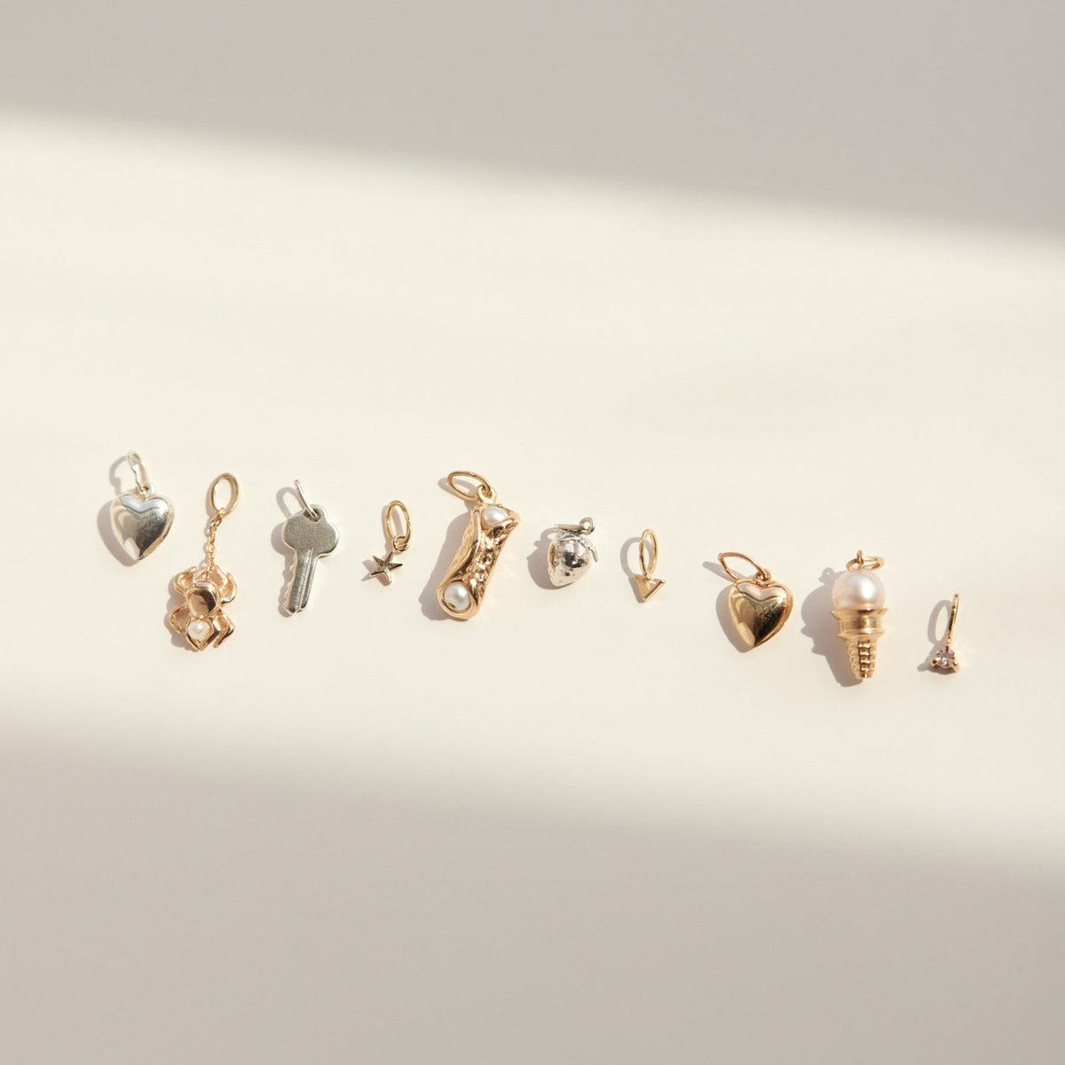 Avaline Holy Cannoli Charm Yellow Gold