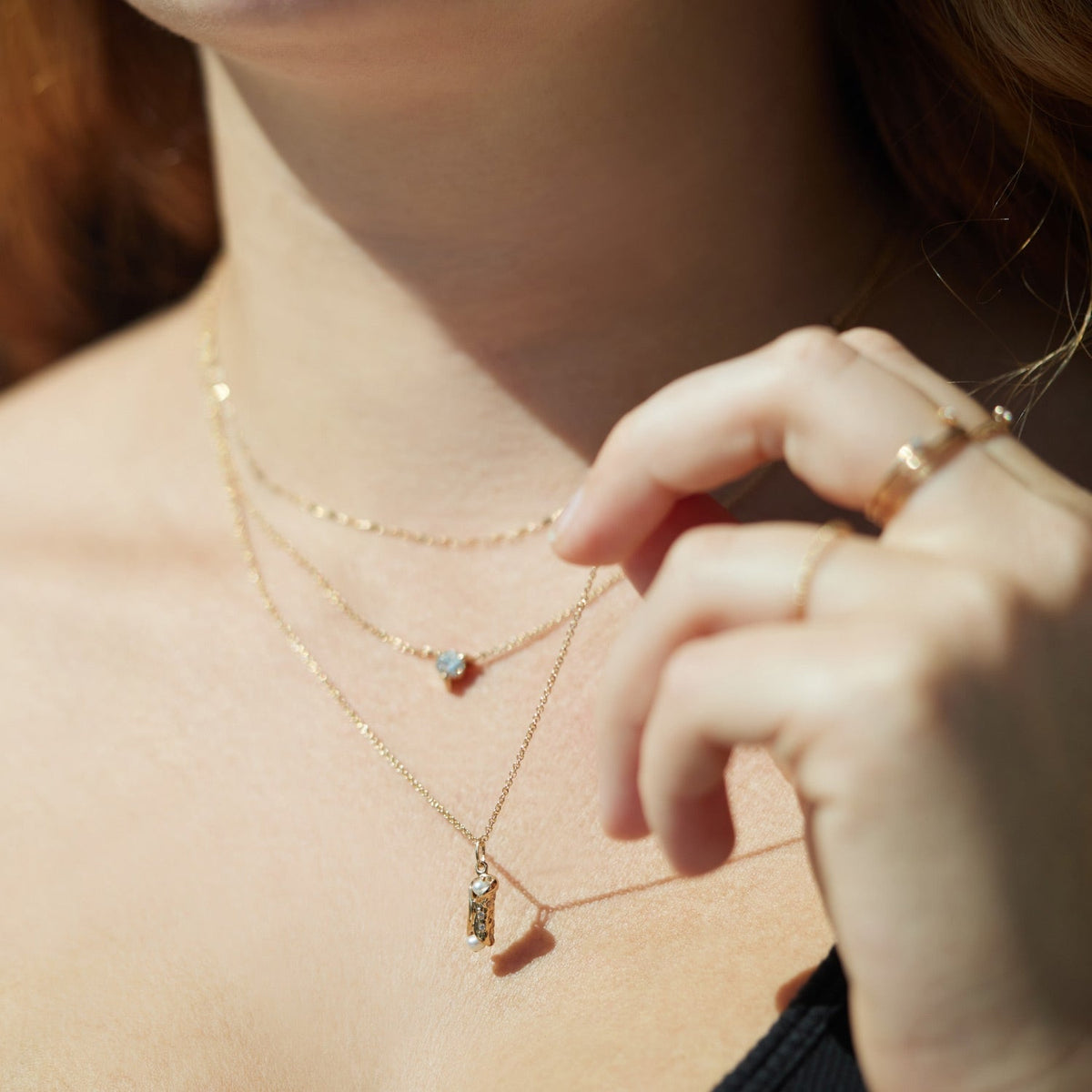 Avaline Holy Cannoli Charm Yellow Gold