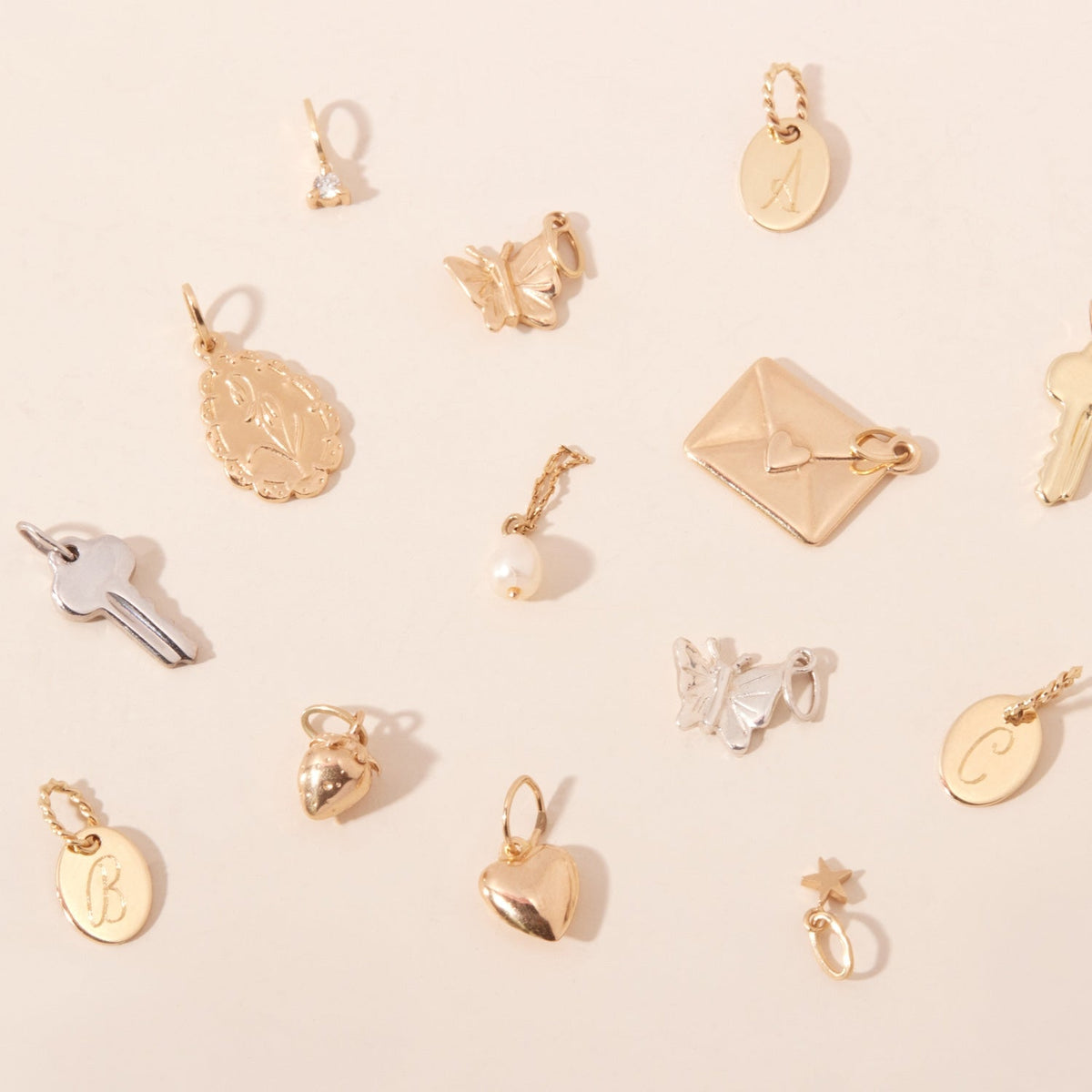 Avaline Baby Gold Letter Charm
