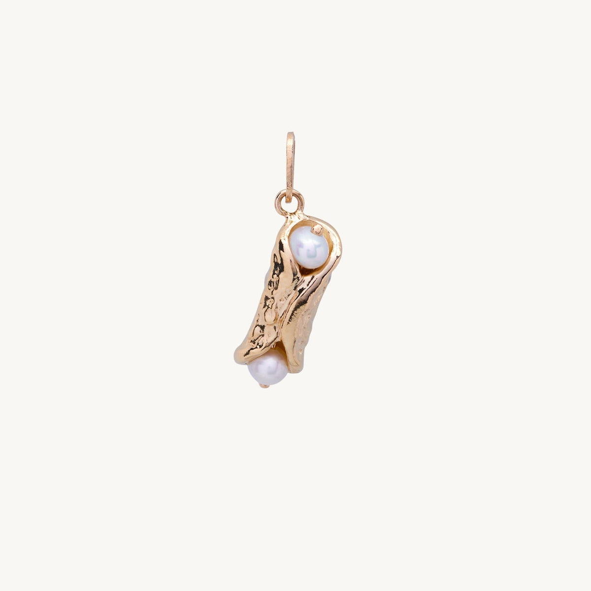 Avaline Holy Cannoli Charm Yellow Gold