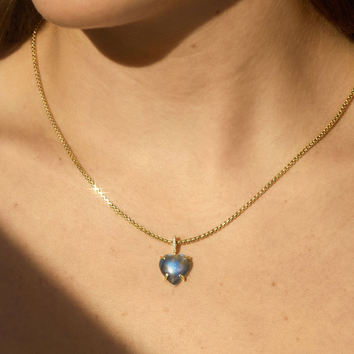 Avaline Afterglow Heart Gold Pendant