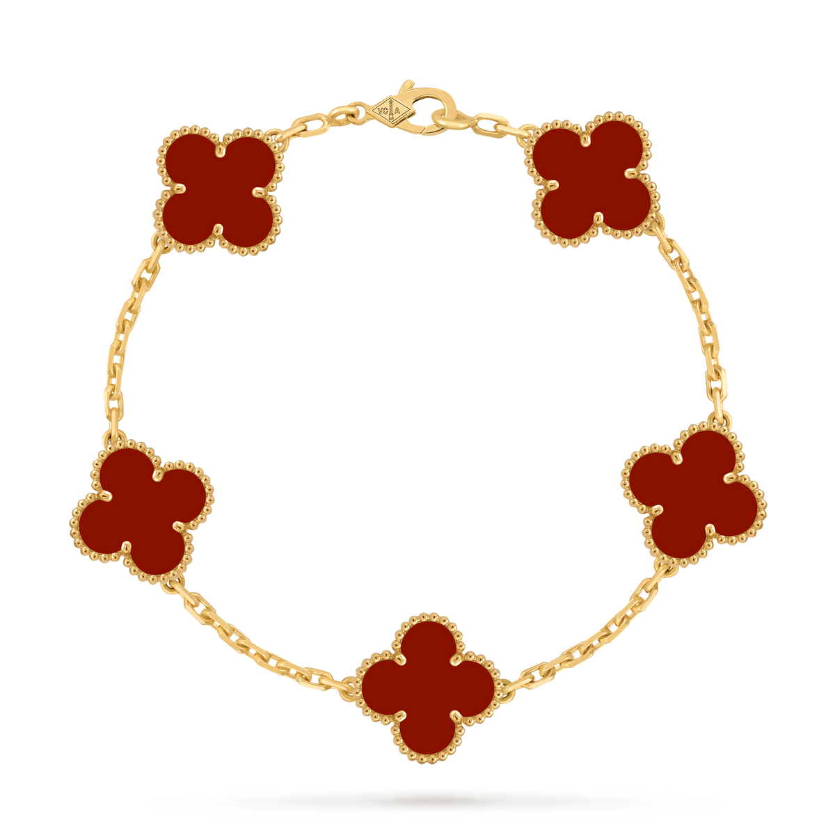 Avaline Alhambra bracelet, Red Carnelian