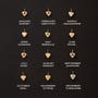 Avaline Sweet Heart Birthstone Charm