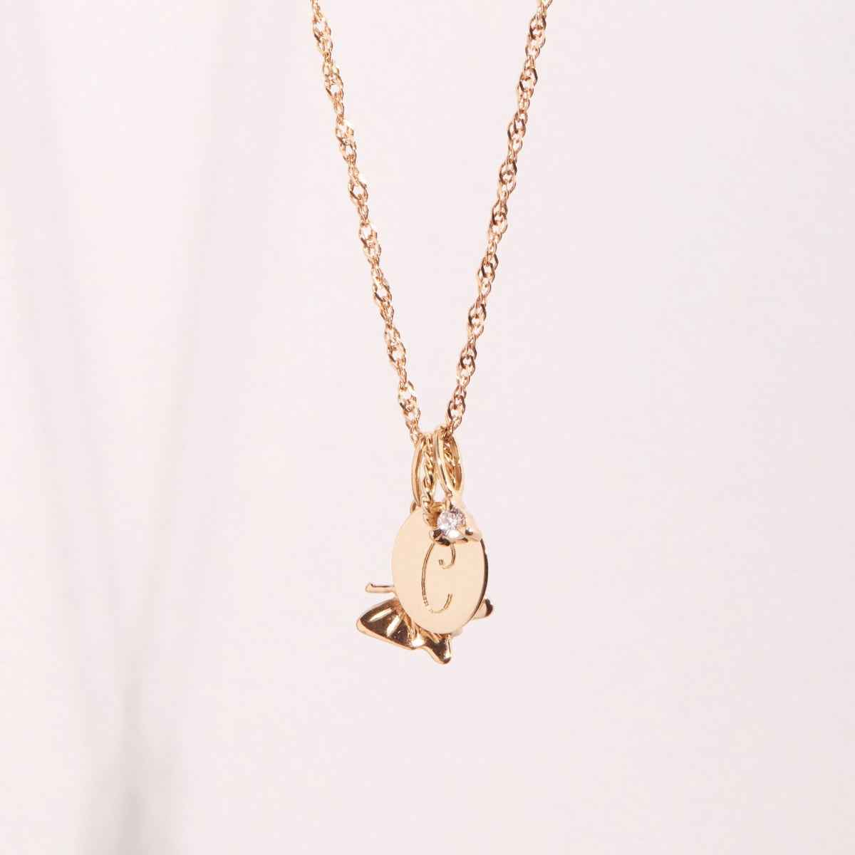 Avaline Baby Gold Letter Charm