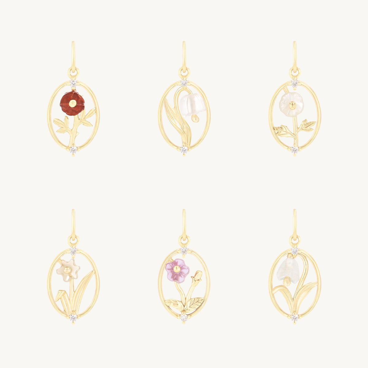 Avaline Flower Season Charm