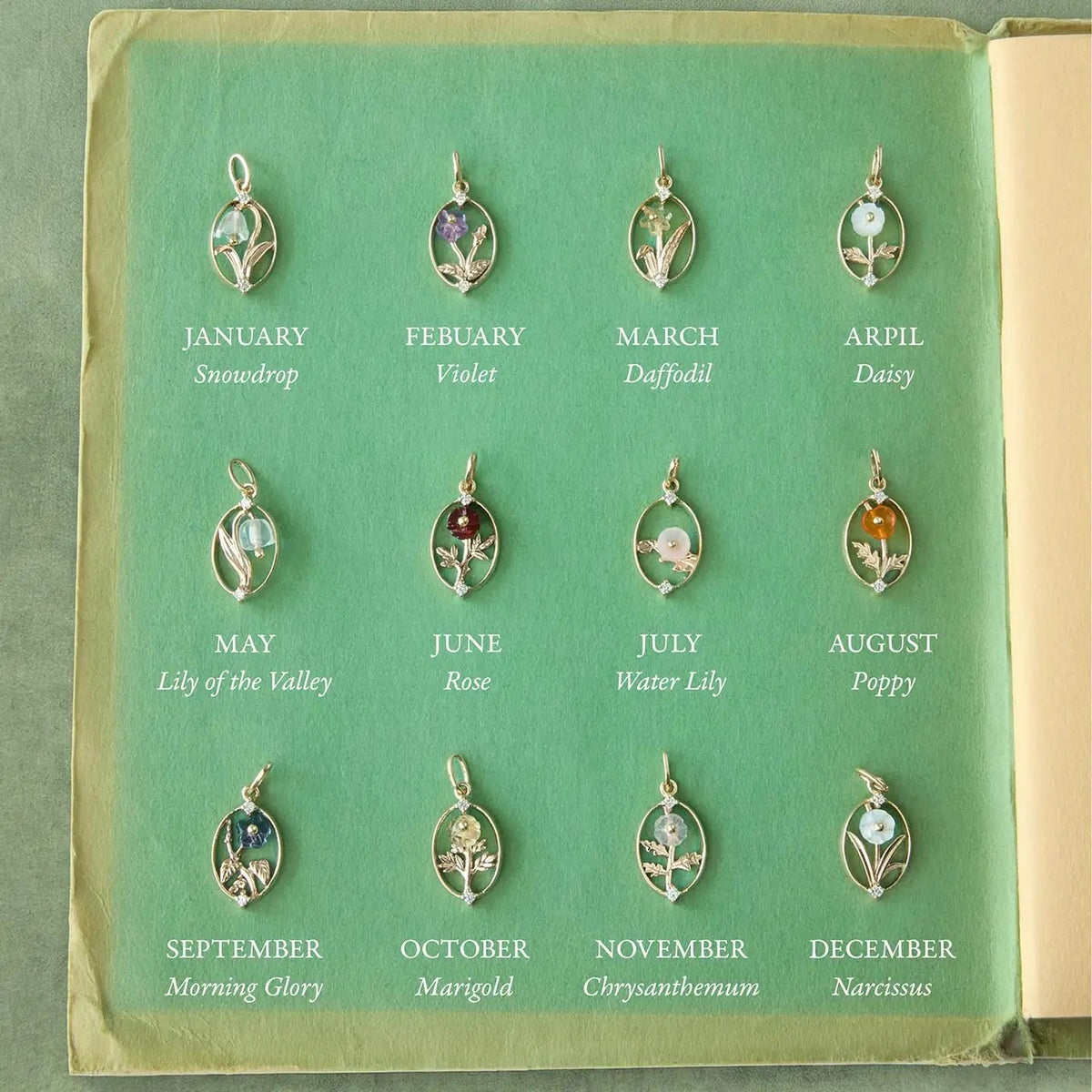 Avaline Flower Season Charm