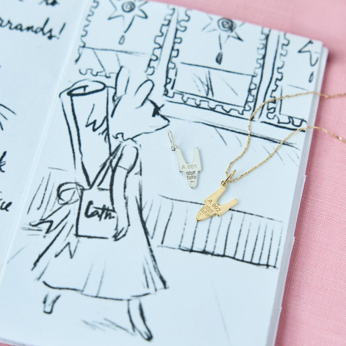 Avaline Sending Love Gold Charm
