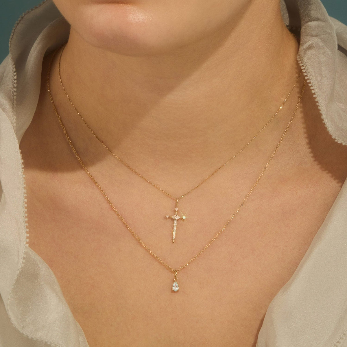 Avaline Drying Tears Gold Charm