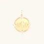 Avaline Angel Hair Diamond Gold Medallion