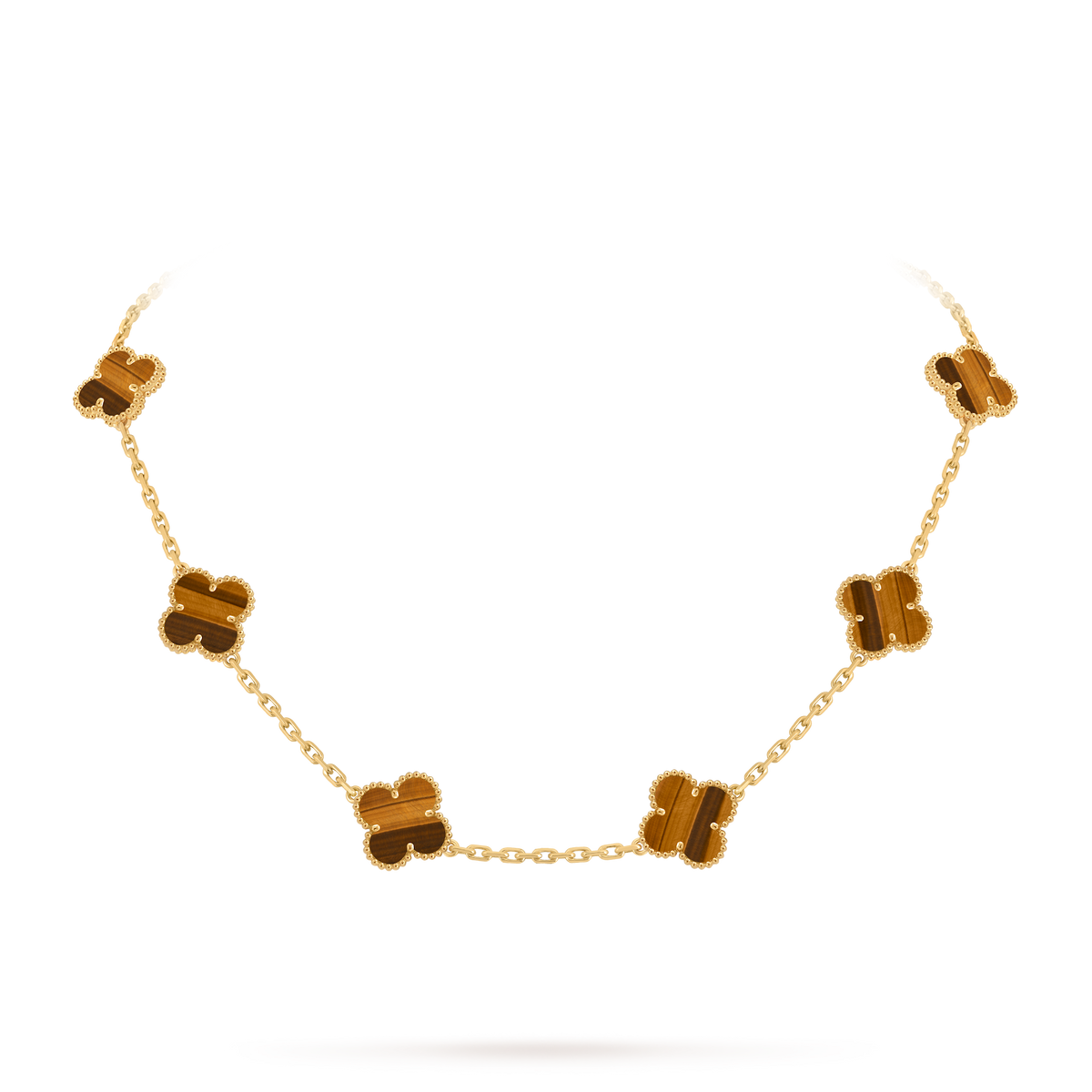 Avaline Alhambra necklace, Tiger Eye