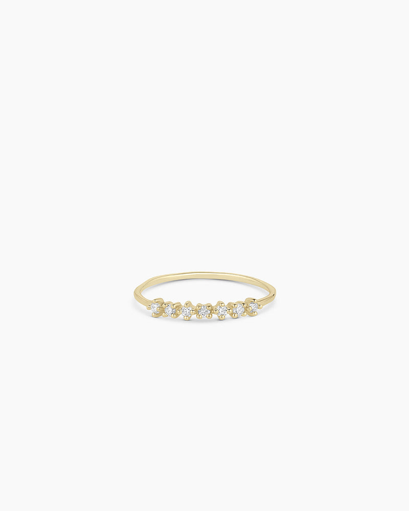 Avaline 14K Diamond Row Ring