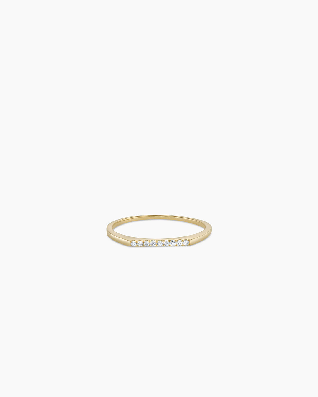 Avaline 14K Diamond Bar Ring