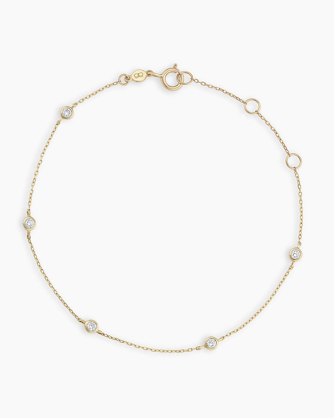 Avaline 14K Classic Five Diamond Bracelet