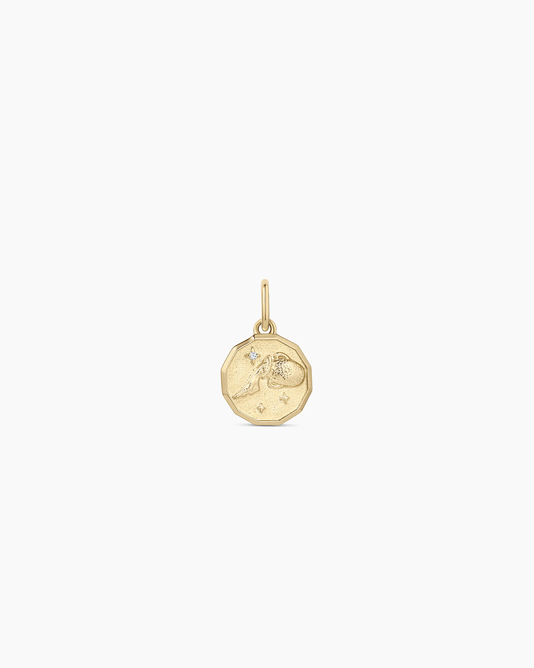 Avaline 14K Diamond Zodiac Coin Charm