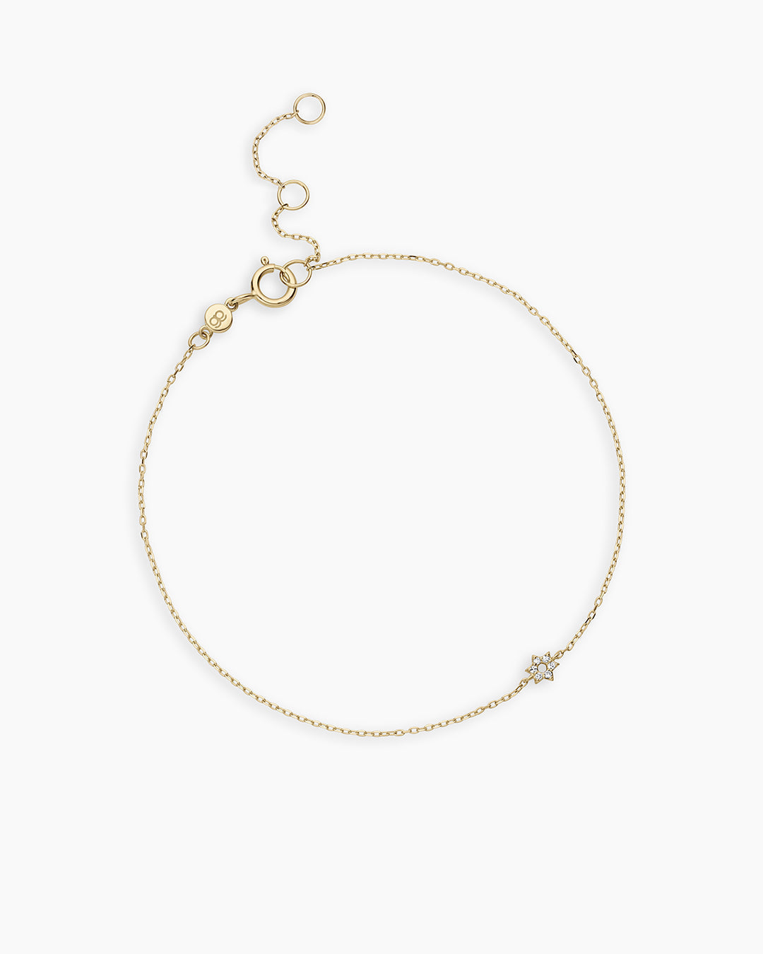 Avaline 14K Diamond Star of David Bracelet