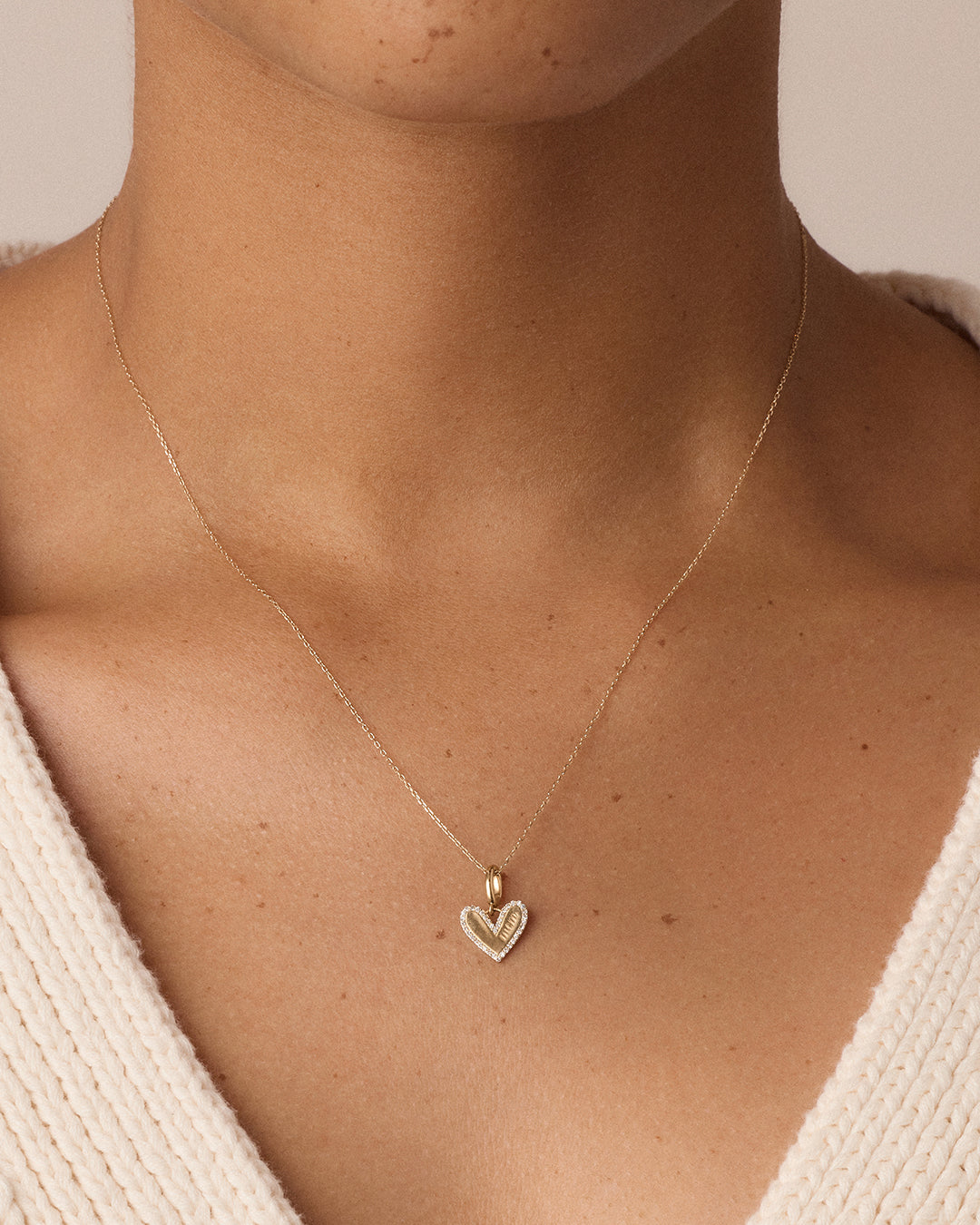 Avaline 14K Diamond Adore Mom Charm