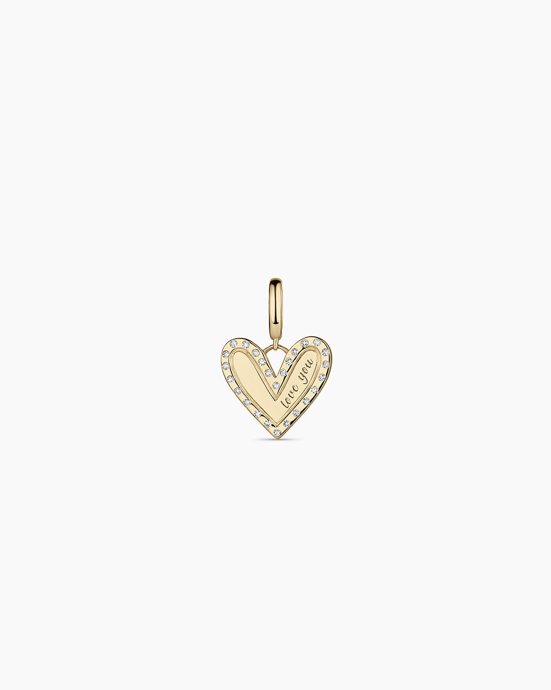 Avaline 14K Diamond Adore Love Charm