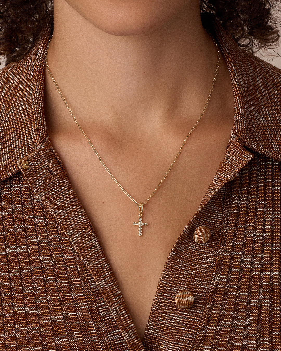 Avaline Shimmer Cross Parker Charm