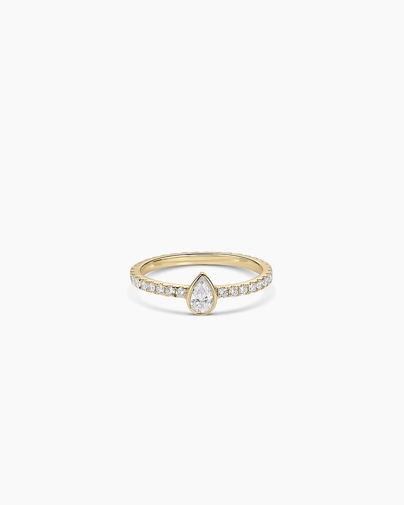 Avaline 14K Lab Grown Diamond Pear Eternity Ring