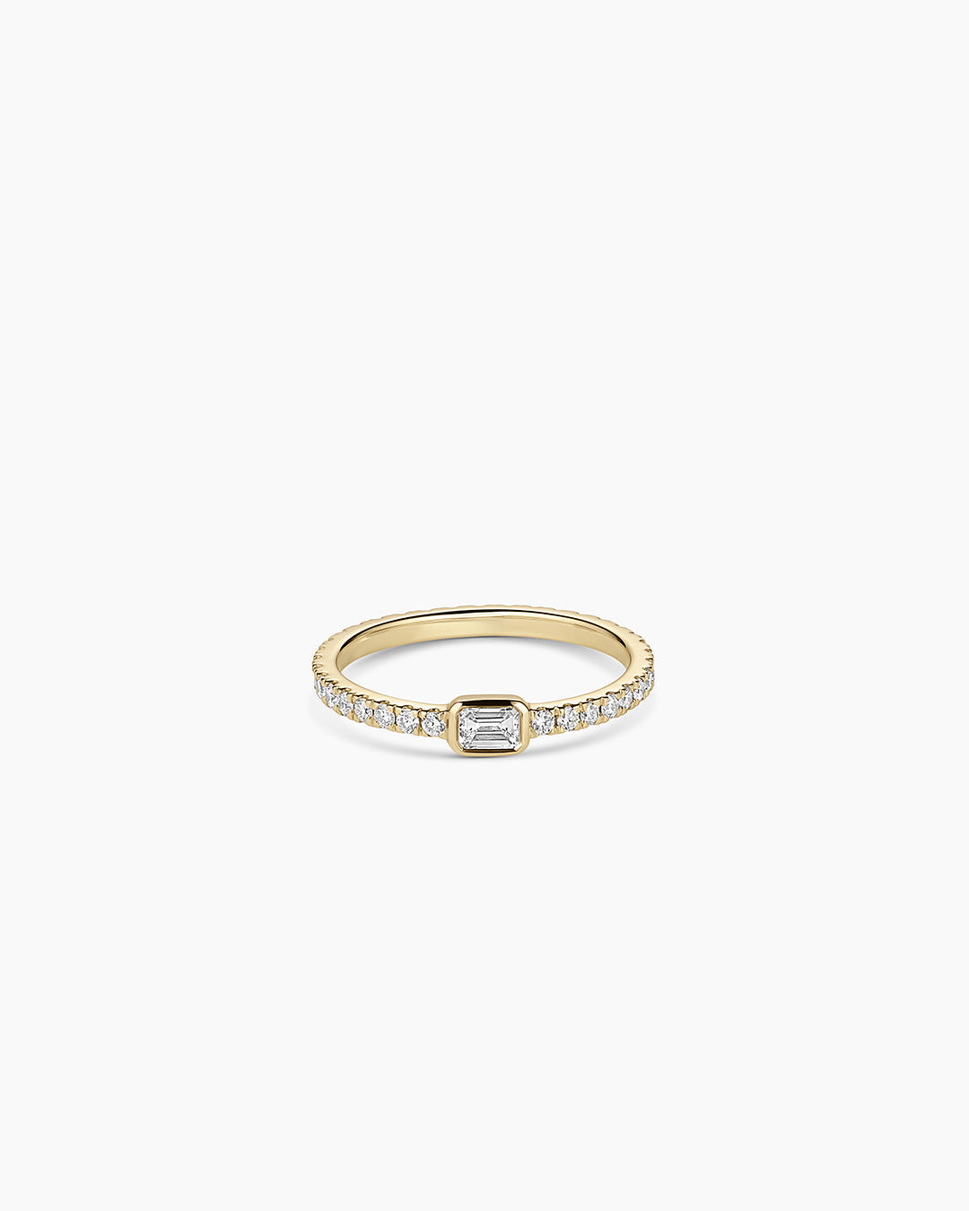 Avaline 14K Lab Grown Diamond Emerald Eternity Ring