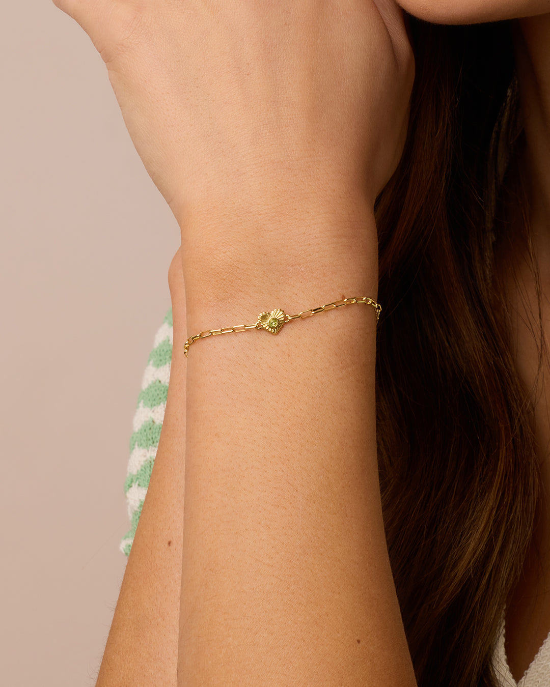 Avaline Birthstone Heart Bracelet