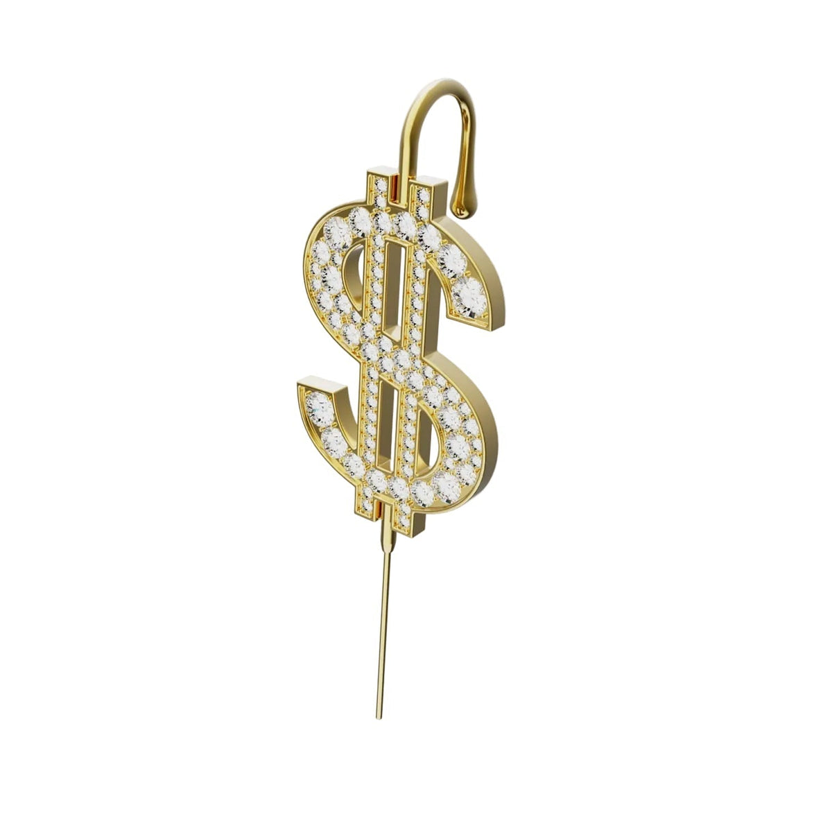 CA$H ear cuff in gold, single