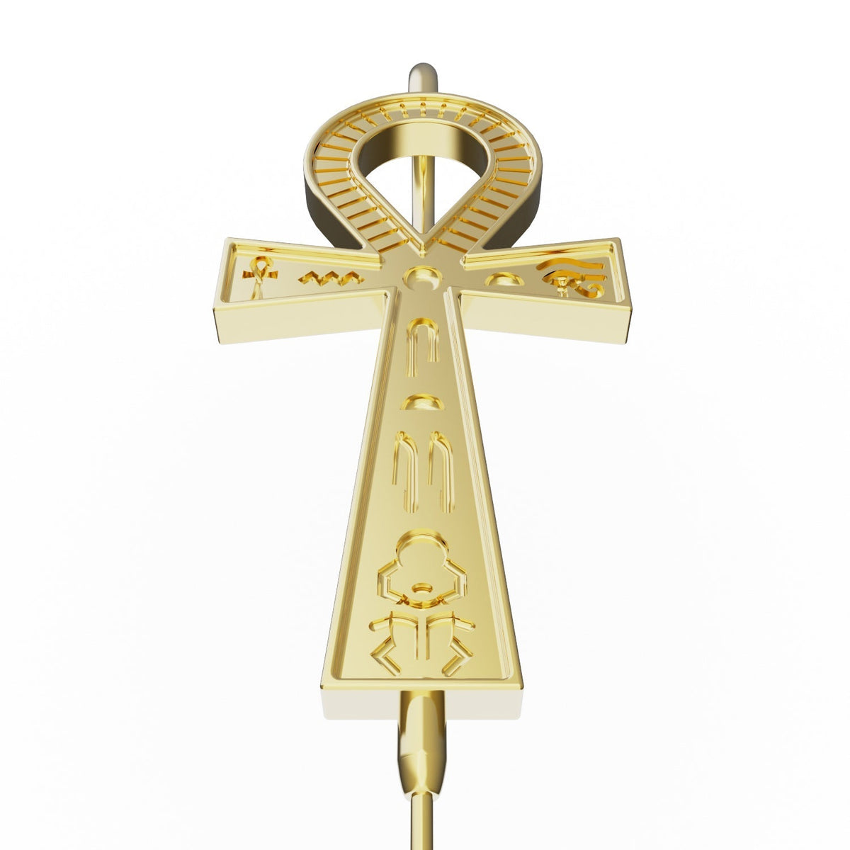 Ankh ear cuff, the hook that sits over the ear