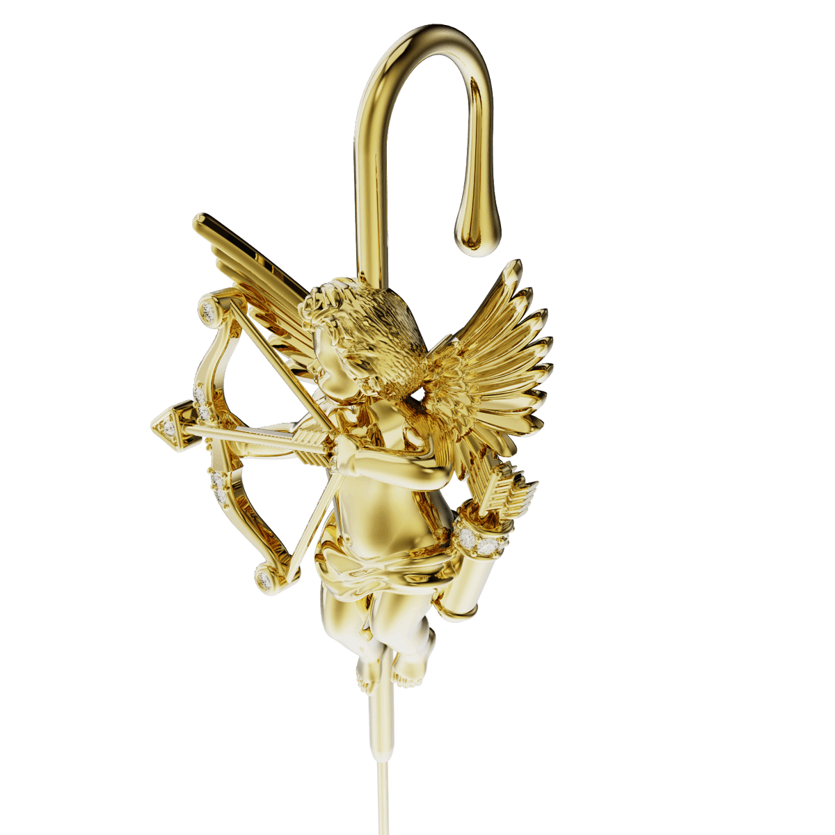 Cupid ear cuff, detail of the design