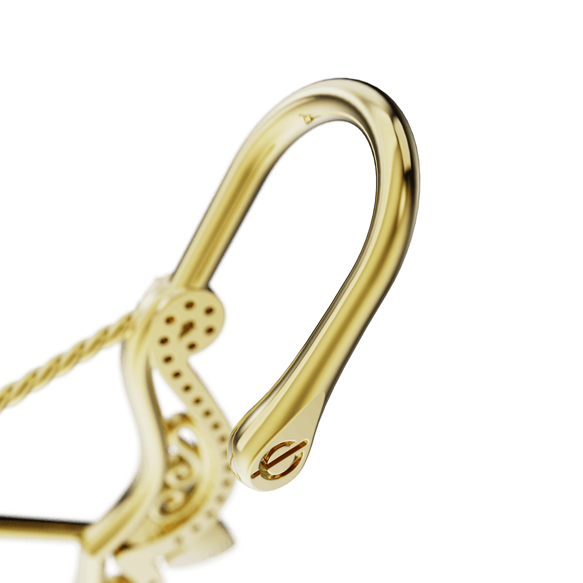 Divine Strike ear cuff, detail of the design