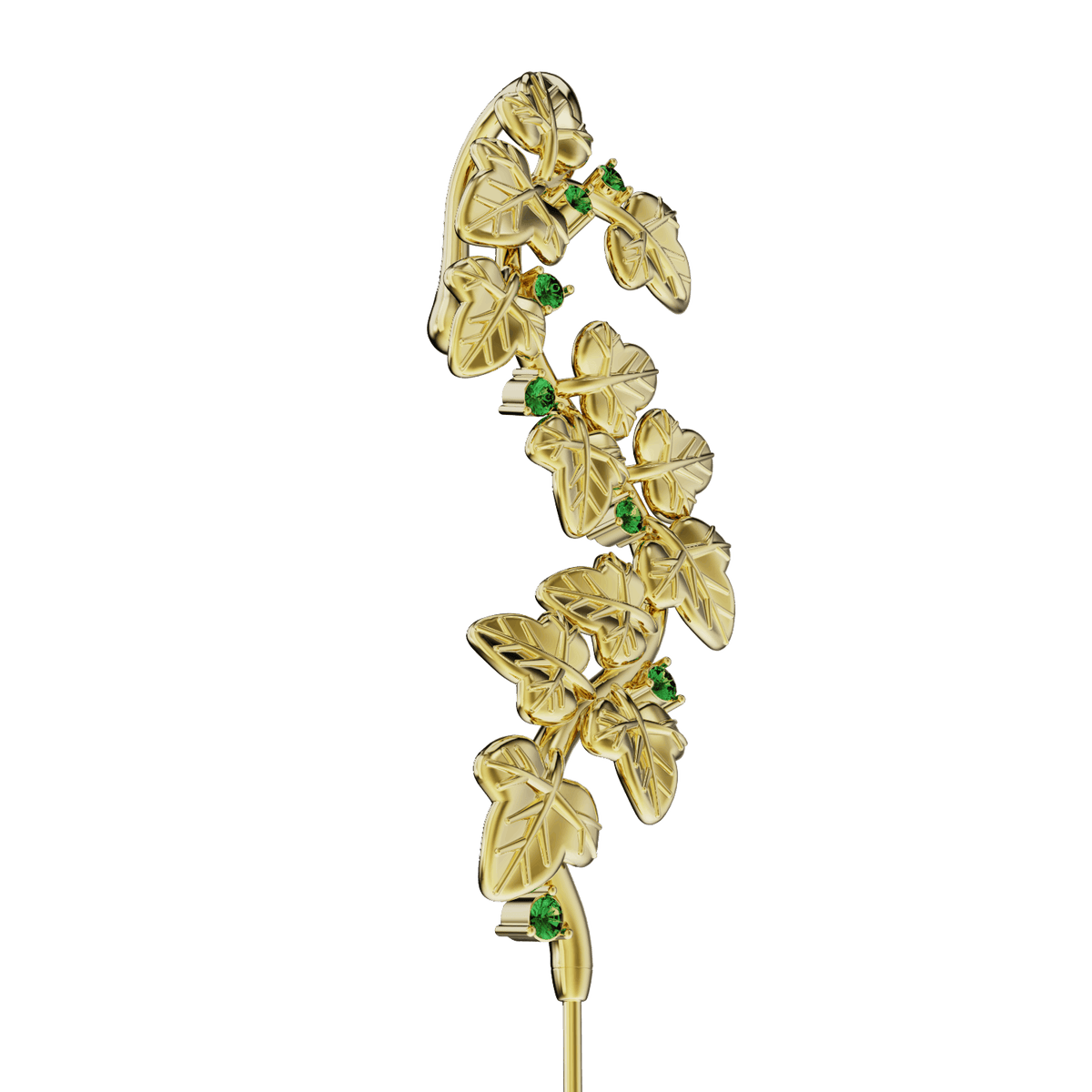 Creeping Ivy ear cuff, detail of the design