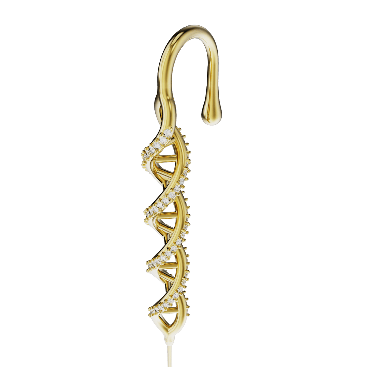 In My DNA ear cuff, detail of the design