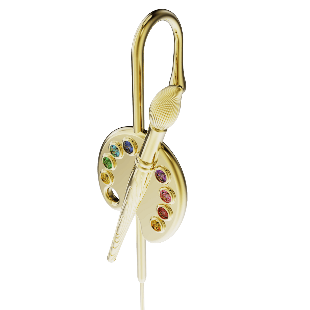 Artist ear cuff, detail of the design