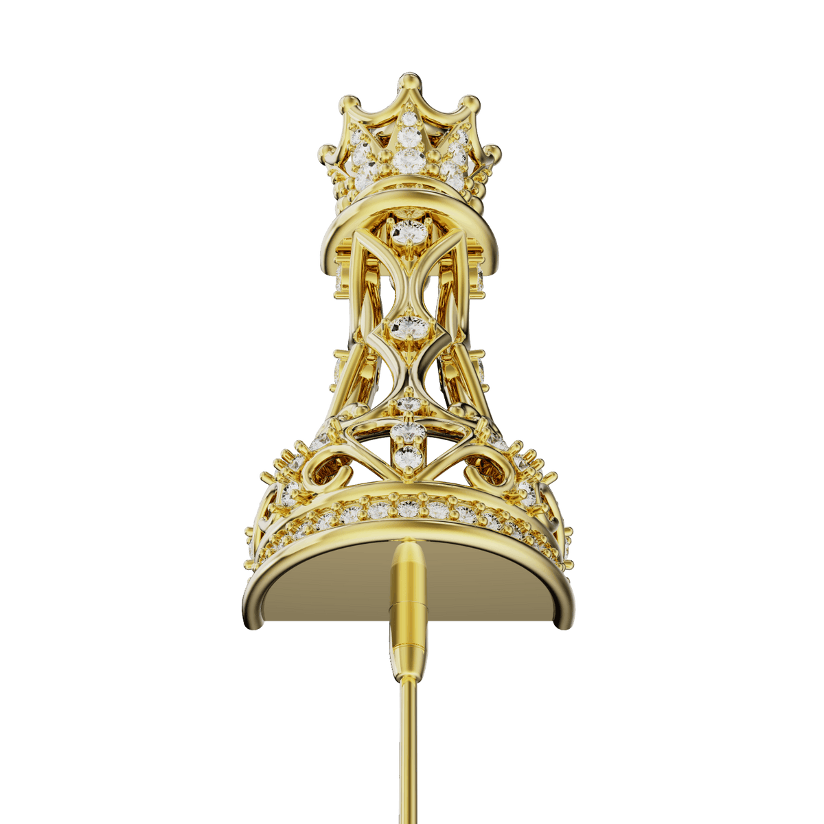 Royal Queen ear cuff, detail of the design