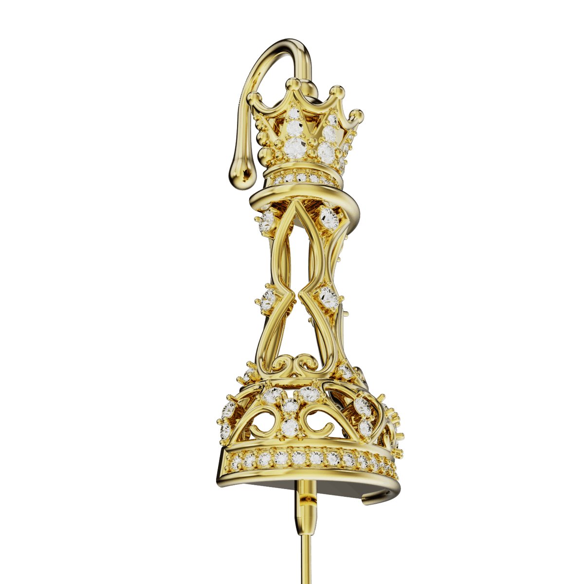 Royal Queen ear cuff, detail of the design