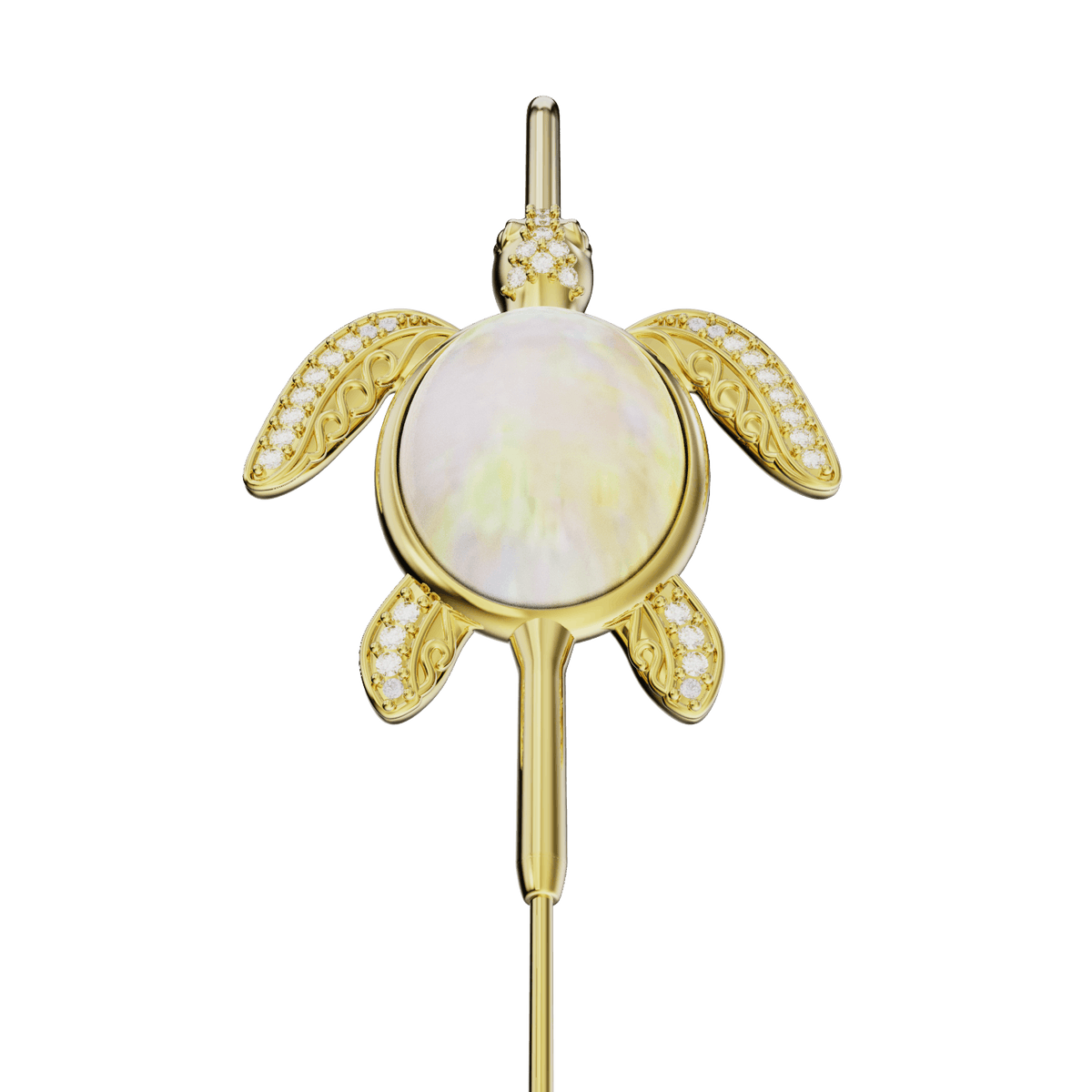 Ocean Guardian ear cuff, detail of the design