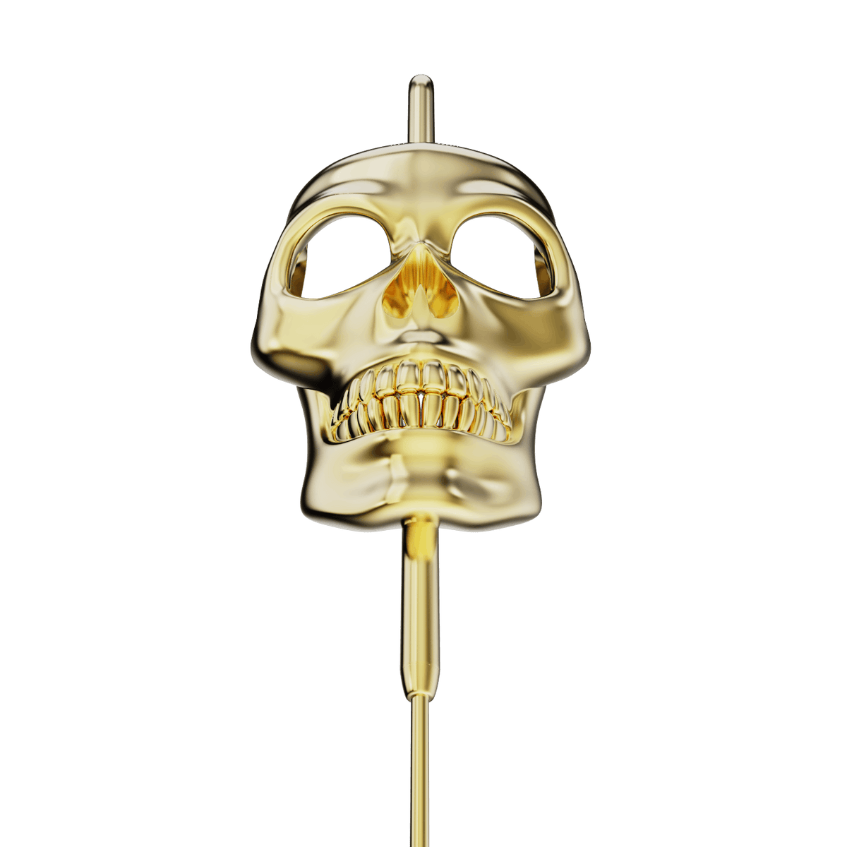 Memento Mori ear cuff, detail of the design