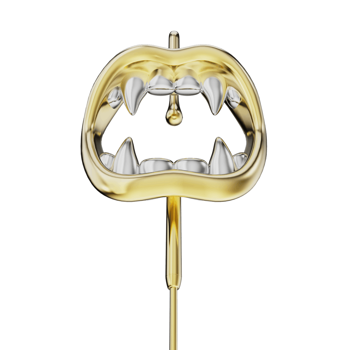 Vampire Fangs ear cuff, detail of the design