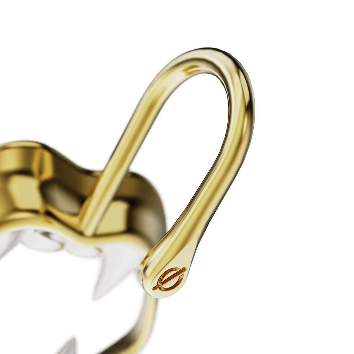 Vampire Fangs ear cuff, detail of the design