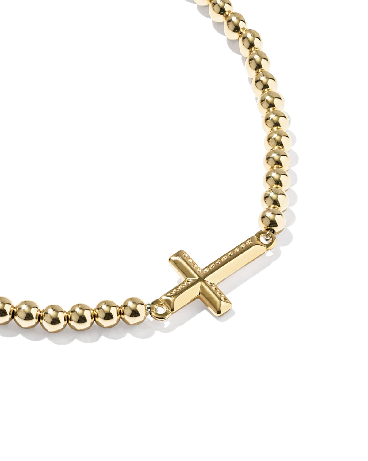 Avaline Cross 14k Gold-Filled Stretch Bracelet