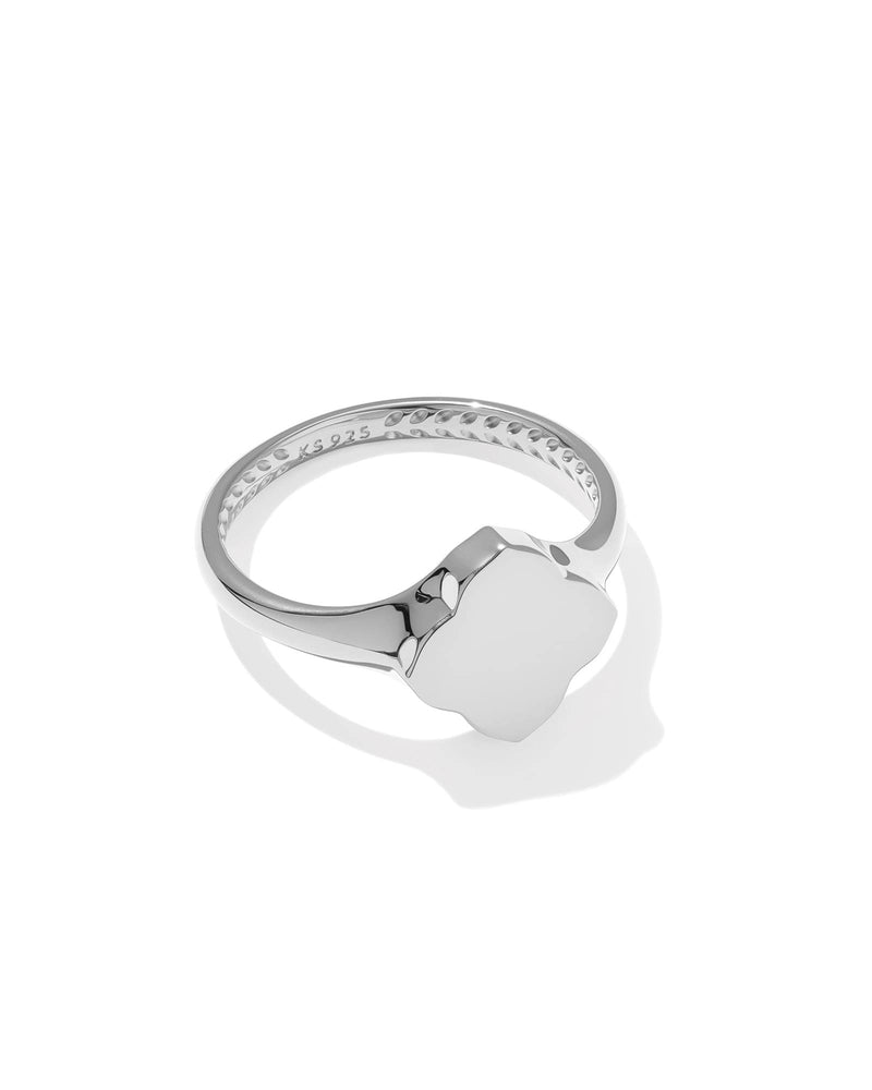 Avaline Dira Sterling Silver Metal Band Ring