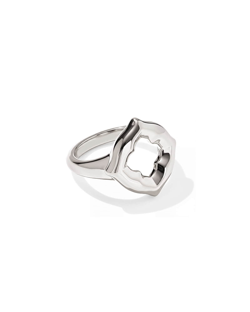 Avaline Dira Open Frame 18k Gold Vermeil Cocktail Ring