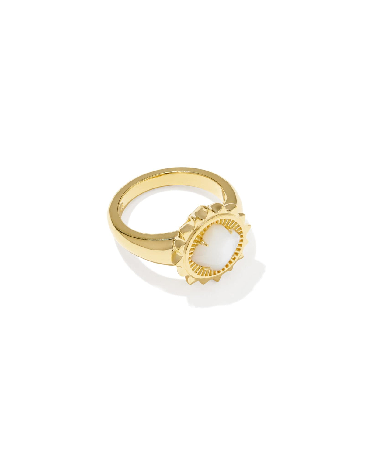 Avaline Dira Sun 18k Gold Vermeil Stone Ring